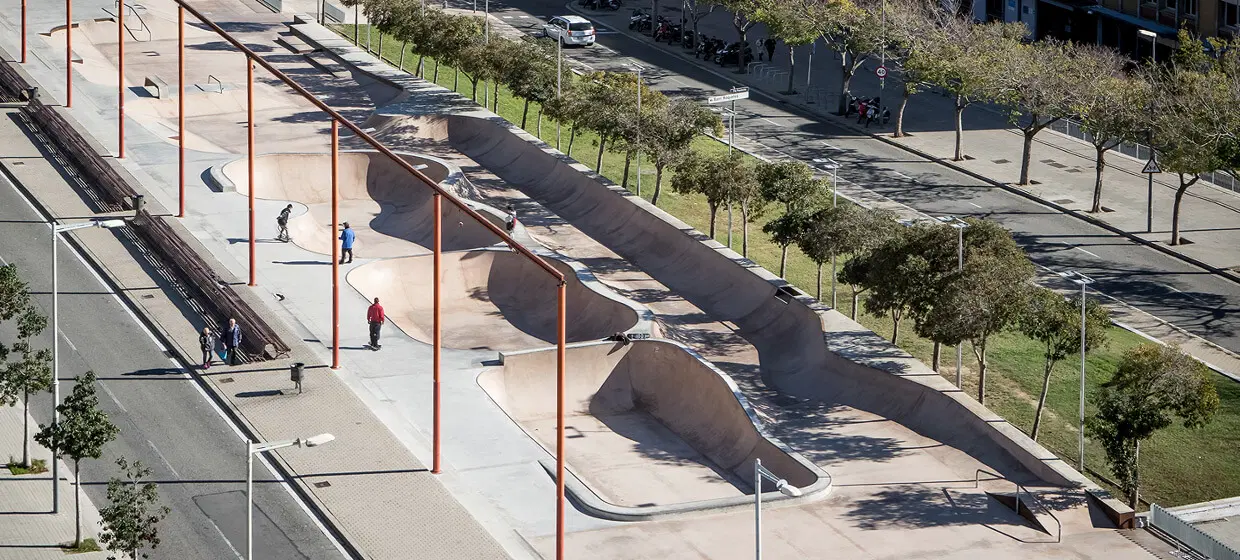 Skatepark La Guineueta in Barcelona — photo 1