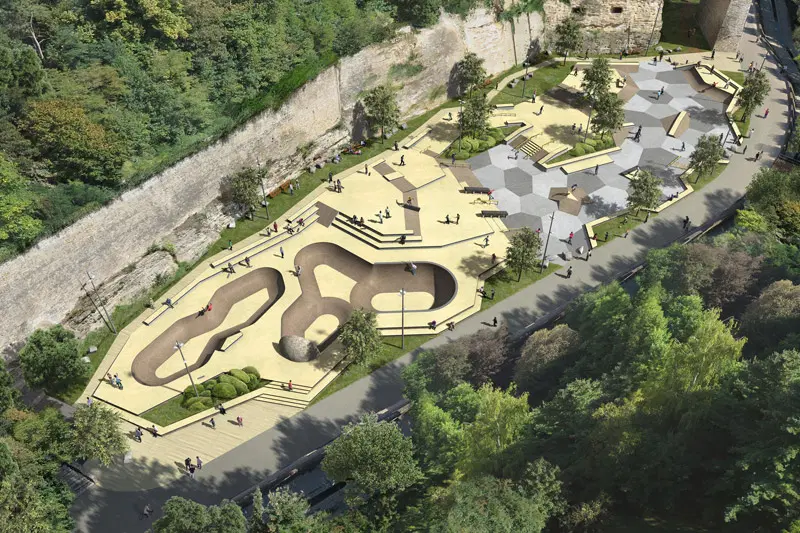The Peitruss skatepark in Luxembourg — photo 1