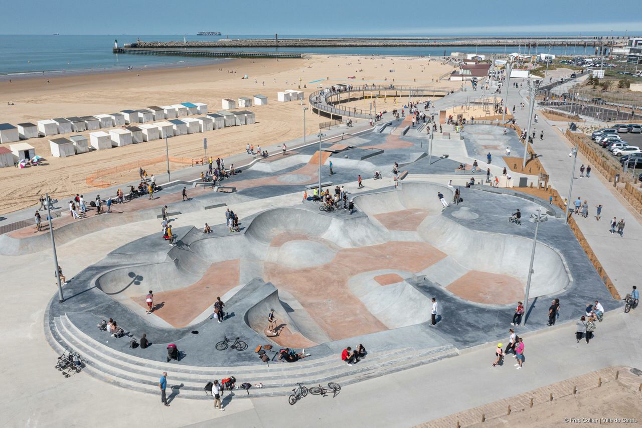 Calais beach skatepark — photo 1